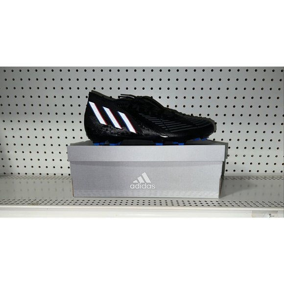 Adidas Predator Edge.2 FG Mens Soccer Cleats Size 13 Black Blue Red White GW2271 - Picture 1 of 9